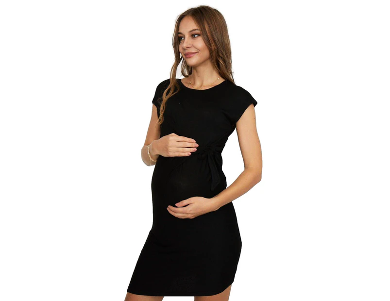 Lilly & Me Maternity Dress - Black