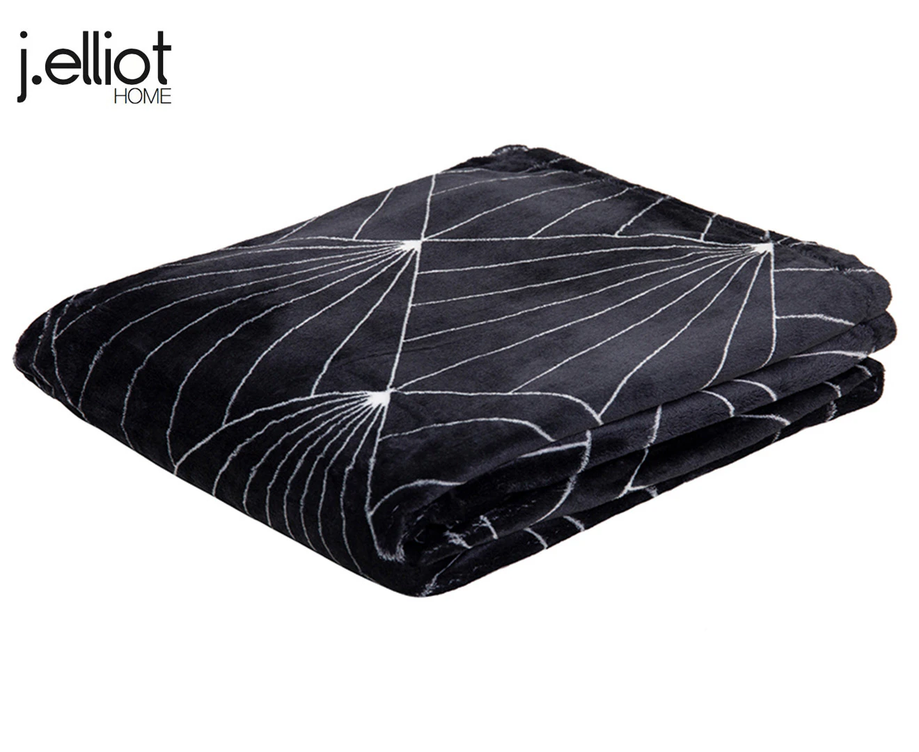 J. Elliot Home 130x160cm Celeste Throw - Black