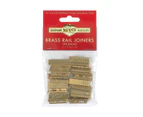Bachmann Brass Rail Joiners 24/Bag, Brass Track, G Scale