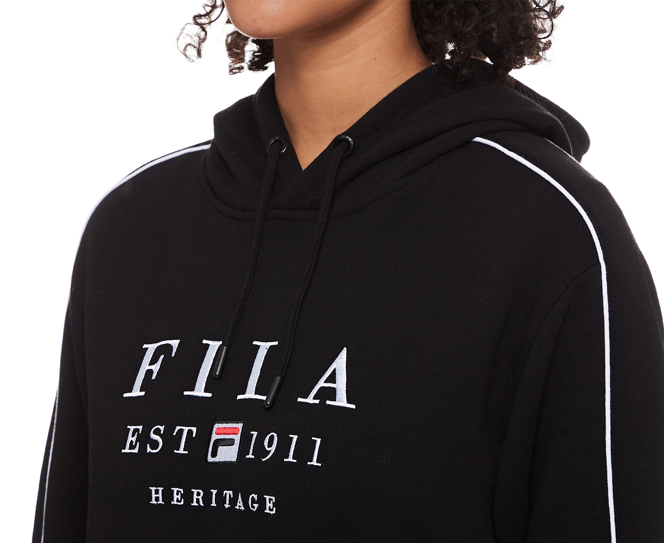 Fila Unisex Premium Heritage Hoodie Black