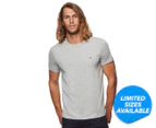 Tommy Hilfiger Men's Relaxed Fit Flag Crew Tee / T-Shirt / Tshirt - Grey Heather