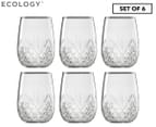 Set of 6 Ecology 490mL Carmen Stemless Wine Glasses 1