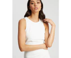 TUSSAH Women's Adina Midi Dress - White - Midi Dress
