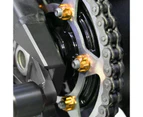 Gold SPOKE6 M10 Rear Sprocket Nuts For Yamaha YZF R6 03-15 14 13 12 11 10 09 08