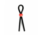 Adjustable Silicone Rings Cock Ties Time Delay Erection Penis Ring Men - Single Red Clip