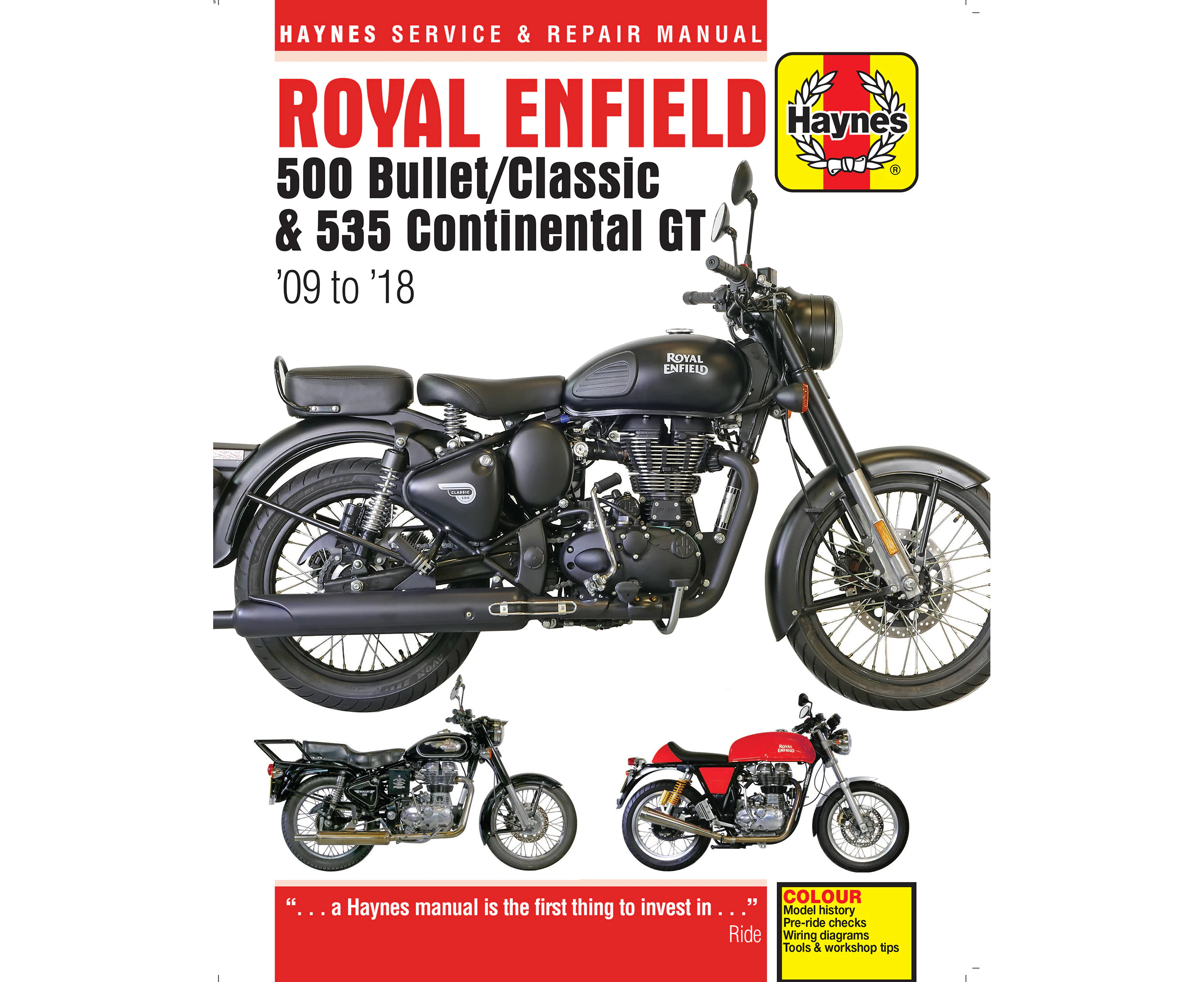 Royal Enfield Bullet and Continental GT Service & Repair Manual (2009 to 2018)