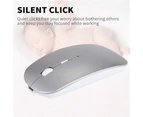 Slim 2.4GHz Optical Wireless Mouse Mice With USB Receiver for PC Laptop-Silver
