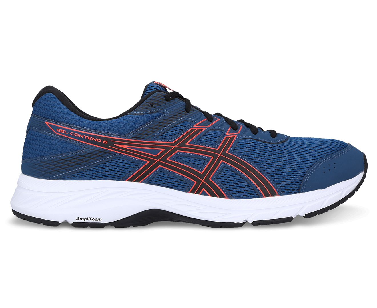 ASICS Men's GEL-Contend 6 Running Shoes - Mako Blue/Sunrise Red | Catch ...