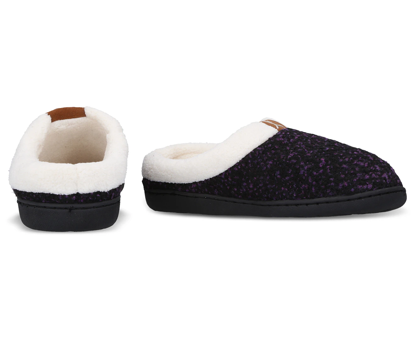 Lorella Women's Snowy Slippers - Purple/Black