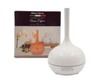 Milano Supreme Ultrasonic Aromatherapy Humidifier Aroma Diffuser LED Light 3 Aroma Oils 400ml - White 16.5 x 26cm White