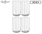 Set of 4 Luigi Bormioli 450mL Jazz Long Drink Glasses