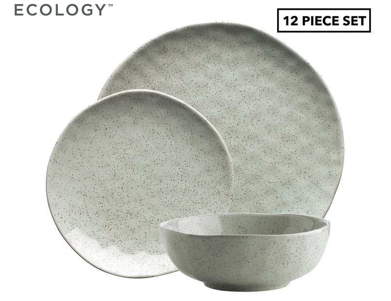 Ecology 12-Piece Speckle Dinner Set - Duck Egg