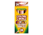 Crayola 24 Pack Colours of the World Pencils - Multi