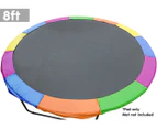 Replacement Trampoline Pad  Outdoor Round Spring Cover 8 ft - Rainbow