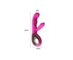 Loop Rabbit Vibrator USB Rechargeable G-Spot Dildo Massager Women Sex Toy Pink 2