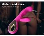 Loop Rabbit Vibrator USB Rechargeable G-Spot Dildo Massager Women Sex Toy Pink 3
