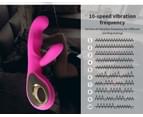 Loop Rabbit Vibrator USB Rechargeable G-Spot Dildo Massager Women Sex Toy Pink 7