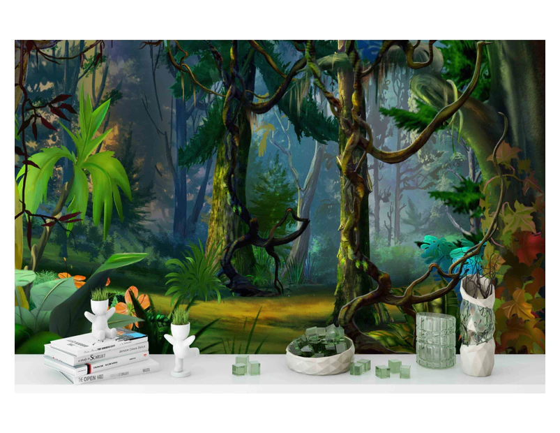 Jess Art Decoration 3D Jungle Tree Plants Wall Mural Wallpaper 156 |  .au