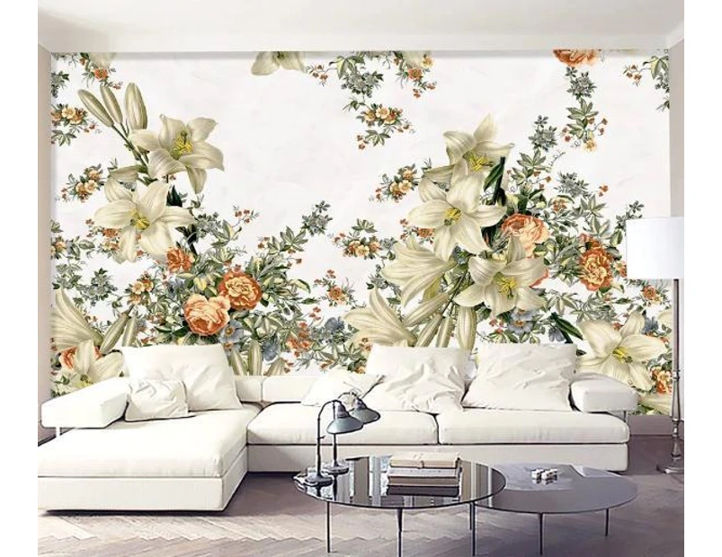 Jess Art Decoration 3D Lily Flower Wall Mural Wallpaper 424 |  .au
