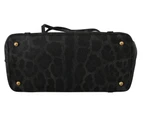 Dolce & Gabbana Black Leopard DG Logo Tote Shopping Borse Women Accessories Tote Bags