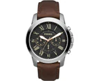 Fossil Grant Chronograph Brown Leather Mens Watch FS4813IE