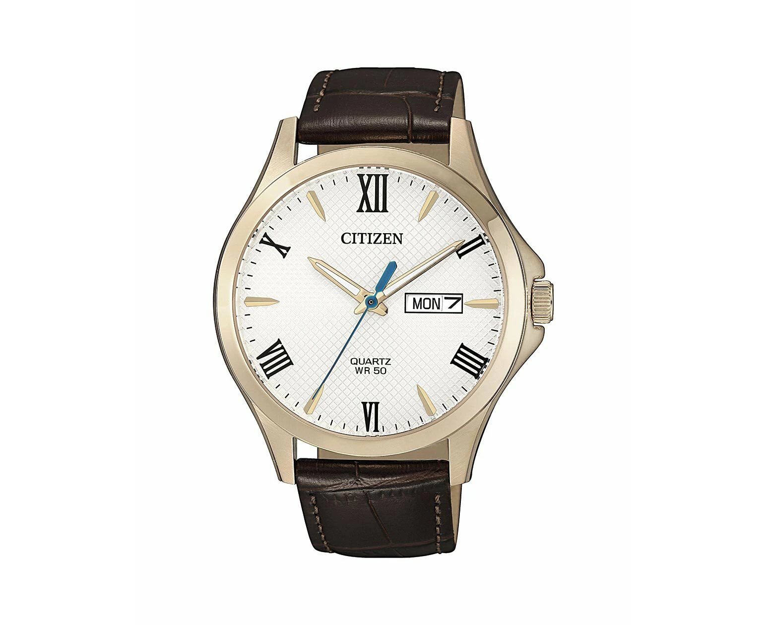 Citizen White Brown Leather Watch BF2023-01A