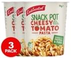 3 x Continental Snack Pot Cheesy Tomato Pasta 70g 1