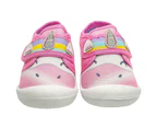 First Steps Unicorn Canvas Shoes in Rainbow Design