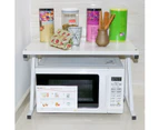 2 Layers Multifunctional Microwave Oven Rack Kitchen Shelf Bathroom Rack Storage Organizer