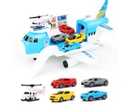 Children Toy Aircraft Vehicles Transports Plane Kids Air Freighter Car Boy Gift