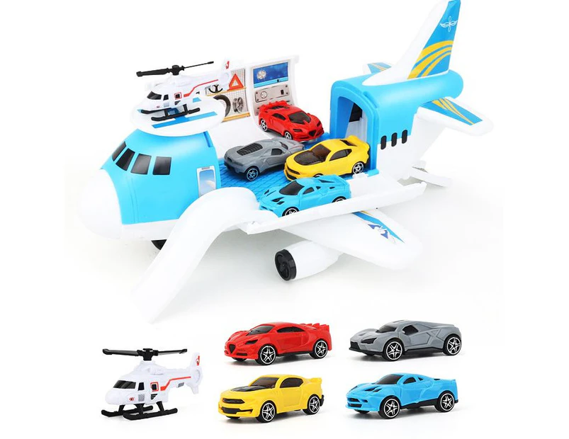 Children Toy Aircraft Vehicles Transports Plane Kids Air Freighter Car Boy Gift