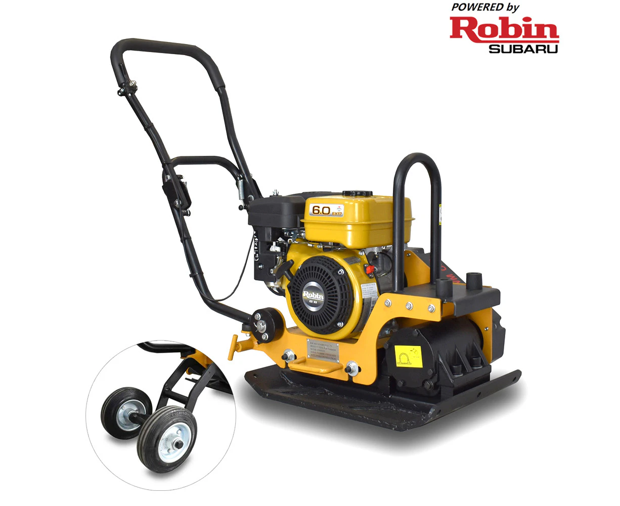 BWM 13KN Plate Compactor -Robin EX17 6HP Engine with Wheels (C65)