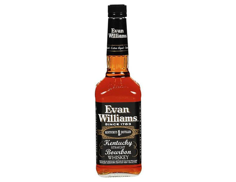 Evan Williams Black Label Kentucky Straight Bourbon Whisky Bottle 700ml