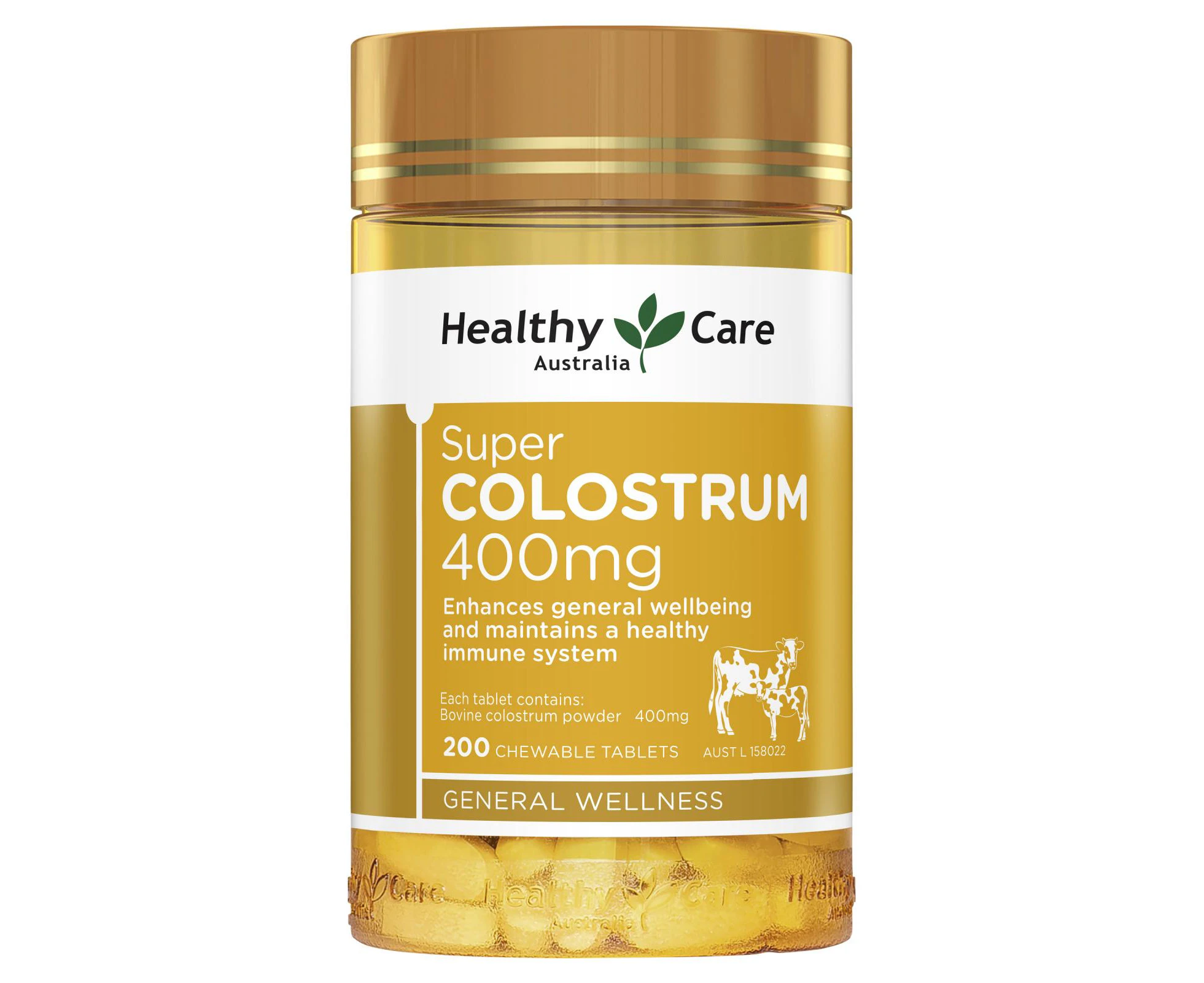 Healthy Care Super Colostrum 400mg 200 Tablets