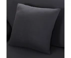 Advwin Stretch Sofa Cover Soft Comfortable Upgrade Pattern Couch Covers Pet Slipcovers Furniture Protectors Cushion Cover 3-Seater Black 190-230cm