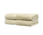 JustLINEN 550GSM Bathroom Cotton Bath Towel Set 2-Pack-Linen