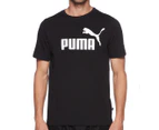 Puma Men's Essential Logo Tee / T-Shirt / Tshirt - Puma Black/White