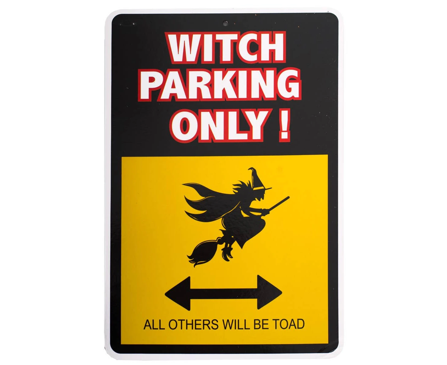 Witch Parking Hanging Halloween Sign Decoration