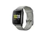 FitSmart Smart Watch Bluetooth Heart Rate Monitor Waterproof LCD Touch Screen - Silver Grey  Silver Grey