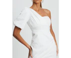 BWLDR Women's Marlie Dress - White - Mini Dress