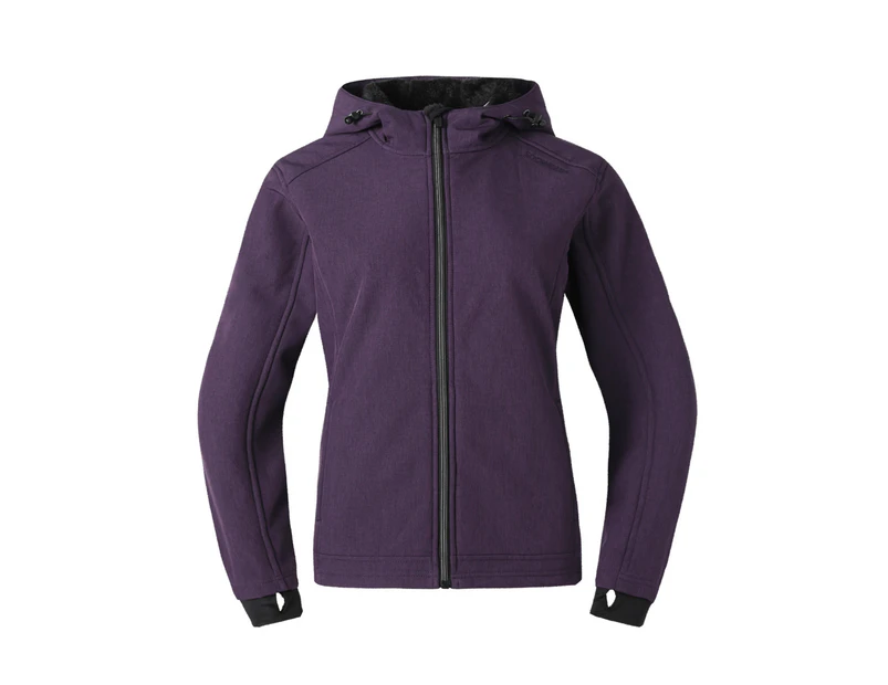 SNOWGUM Londrina Teddy Fur WindTEC Soft Shell Womens Jacket Windproof Breathable Durable Windproof Weathergear - Purple Melange