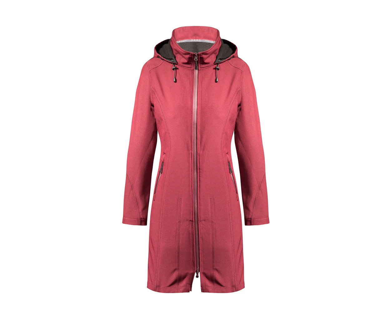 SNOWGUM Troika Waterproof Softshell Womens Jacket Windproof Breathable Waterproof windproof Breathable  Waterproof Zippers Hooded Windproof Weathergear - Wine