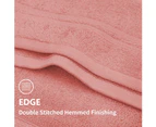 JustLINEN 500GSM 10Pieces Face Washers Towels 30x30cm Set-Coral