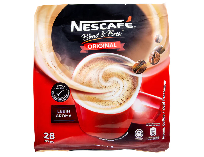 28pk Nescafé Blend & Brew Original 3-in-1 Instant Coffee 20g