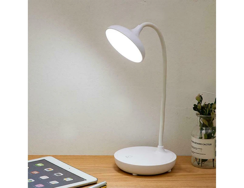 Dimmable Touch Sensor USB Charge LED Desk Table Night Bedside Reading Lamp Light White