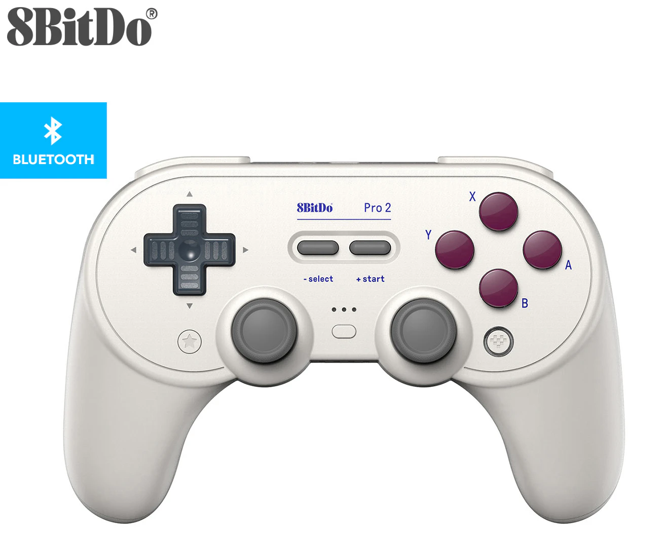 8BitDo SN30 Pro 2 Wireless Bluetooth Gamepad/Controller Classic Edition Grey