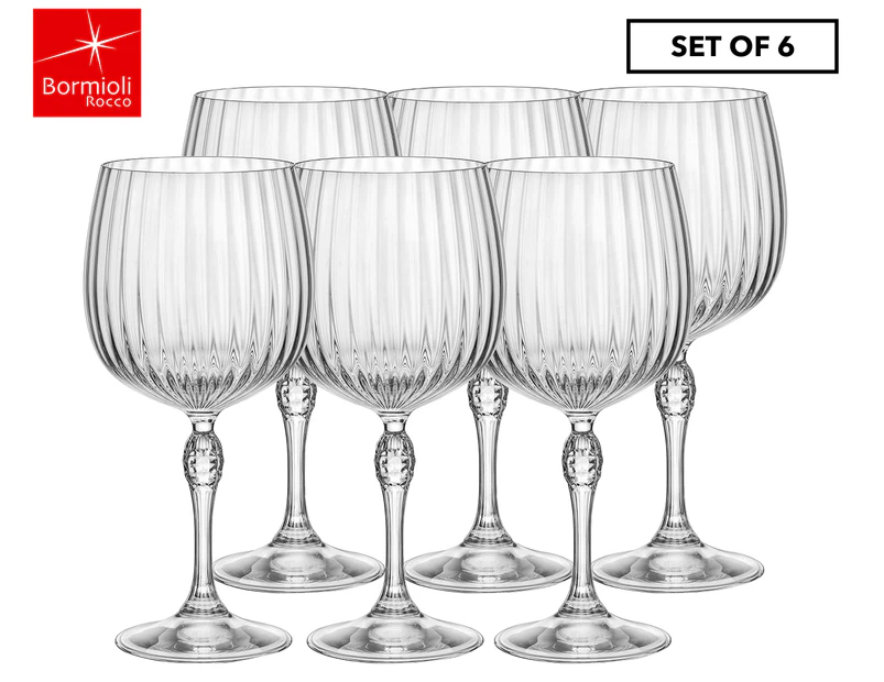 Bormioli Rocco America 20s Gin & Tonic Glasses 745mL Set of 6