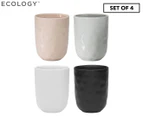 Set of 4 Ecology 250mL Speckle Cuddle Mugs - Assorted