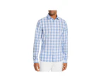 The Men's Store Men's Casual Shirts Button-Down Shirt - Color: Blue