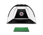 Golf Practice Net and Hitting Mat Target Set Training Aids Home Golf Swing Driving Indoor Outdoor